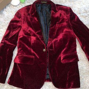 Toughguy Red Velvet Jacket | Men